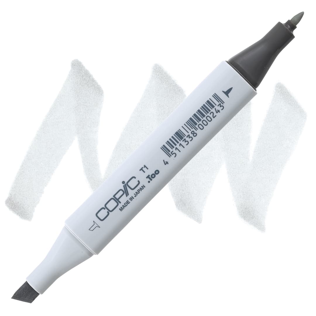 Open in modal - Copic Classic Marker - Toner Gray T-1 marker and swatch