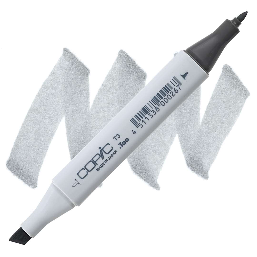 Open in modal - Copic Classic Marker - Toner Gray T-3 marker and swatch