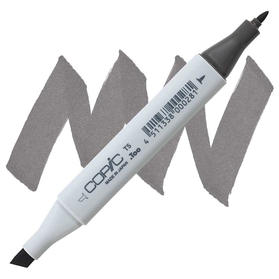 Open in modal - Copic Classic Marker - Toner Gray T-5 marker and swatch