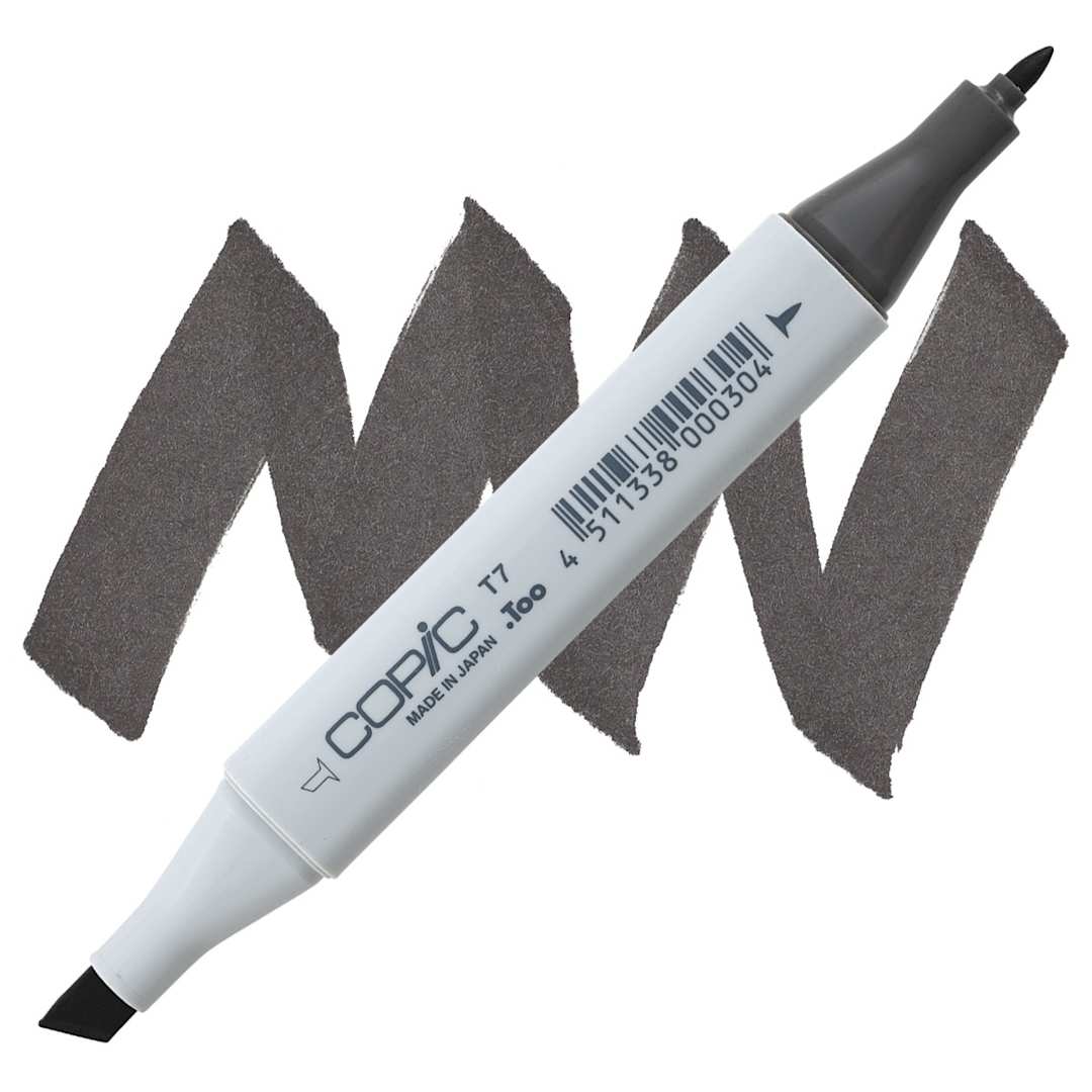 Open in modal - Copic Classic Marker - Toner Gray T-7 marker and swatch