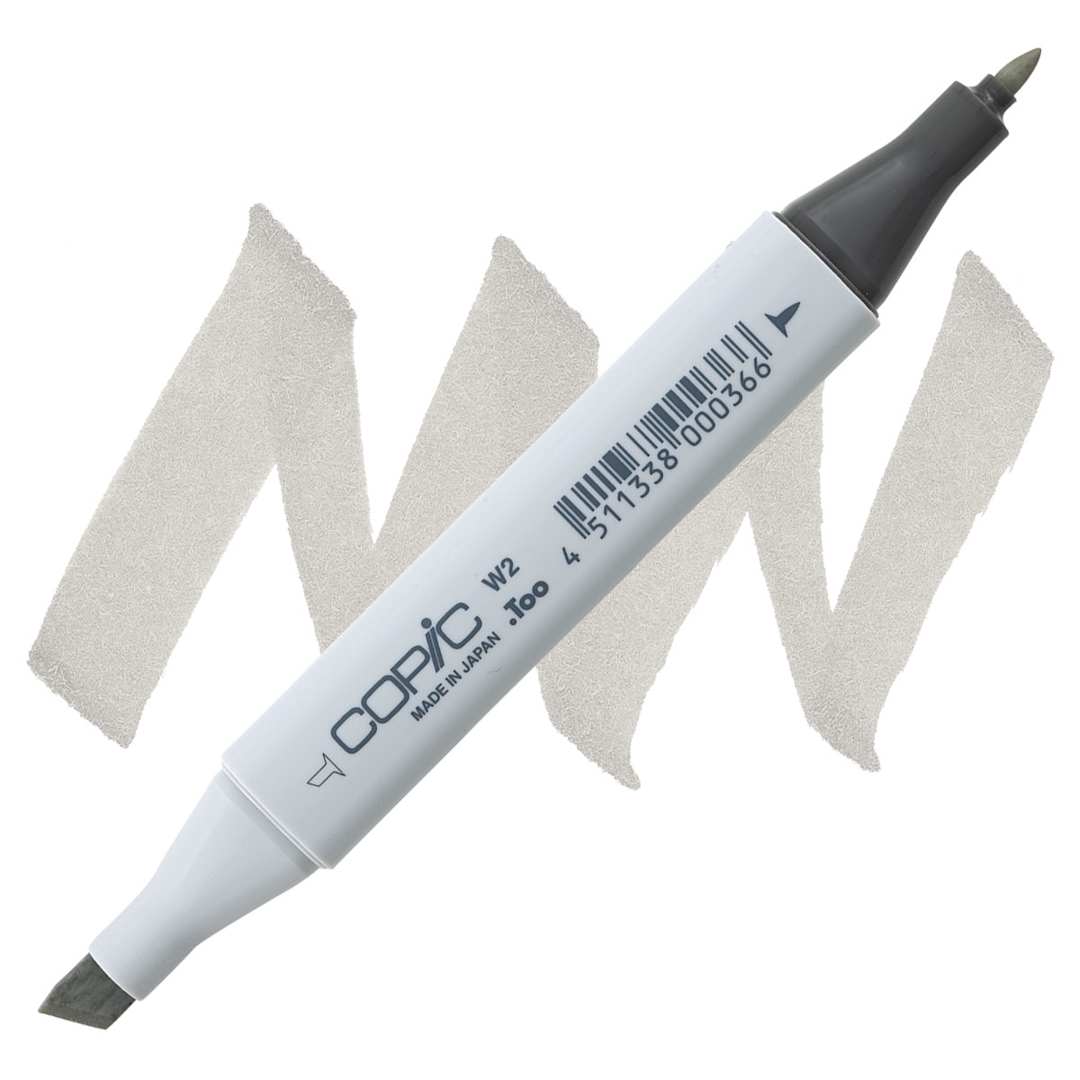 Open in modal - Copic Classic Marker - Warm Gray W-2 marker and swatch