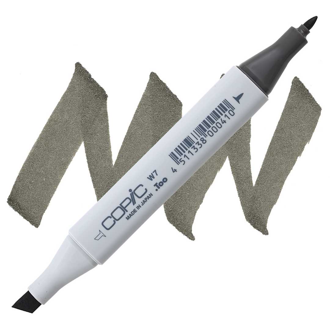 Open in modal - Copic Classic Marker - Warm Gray W-7 marker and swatch