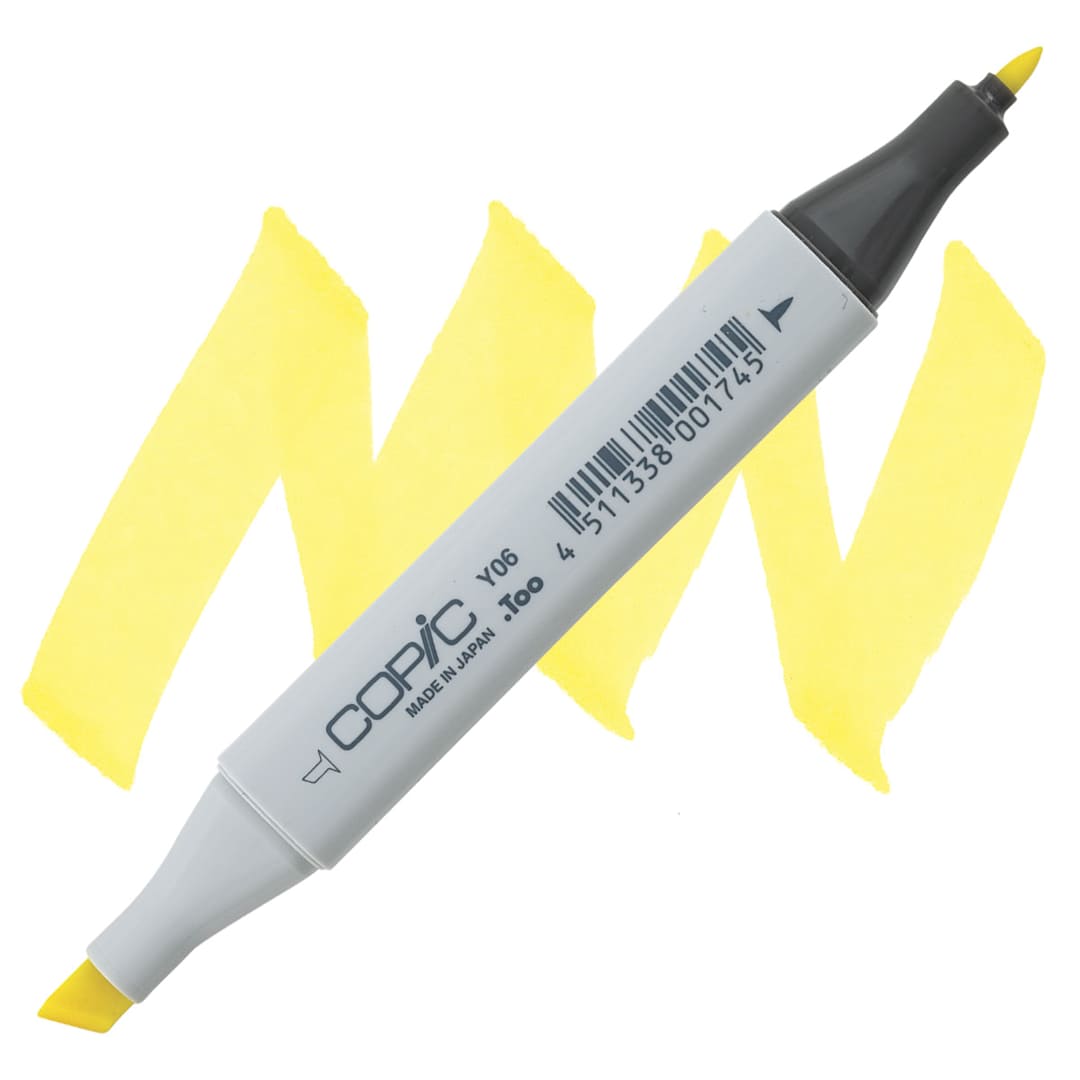 Open in modal - Copic Classic Marker - Yellow Y06 marker and swatch