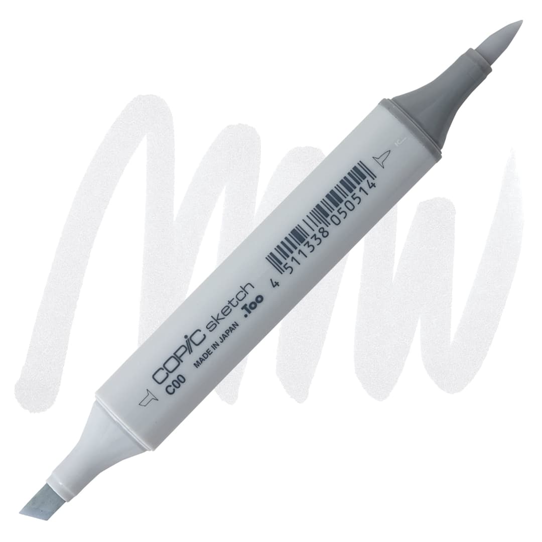 Open in modal - Copic Sketch Marker - Cool Gray C00 marker and swatch