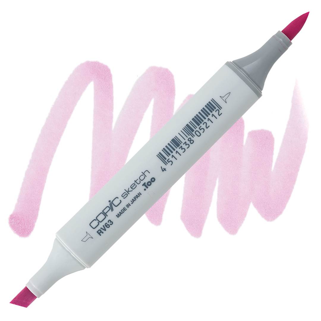 Open in modal - Copic Sketch Marker - Begonia RV63 marker and swatch