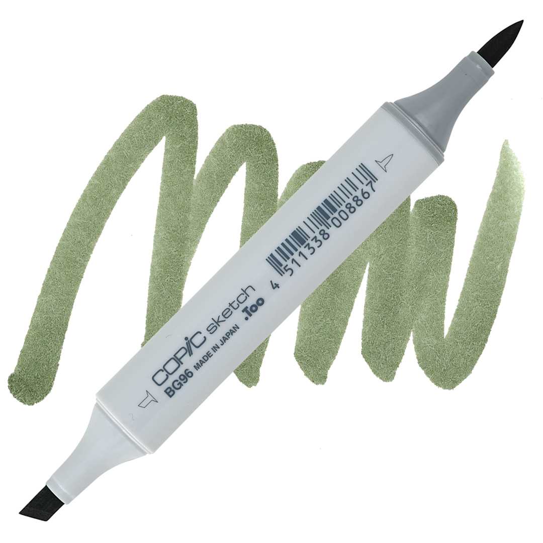 Open in modal - Copic Sketch Marker - Bush BG96 marker and swatch