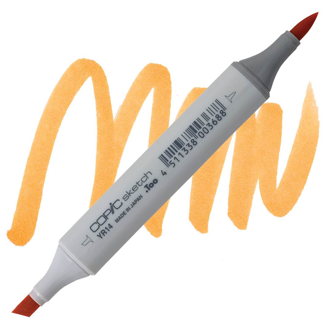 Open in modal - Copic Sketch Marker - Caramel YR14 marker and swatch