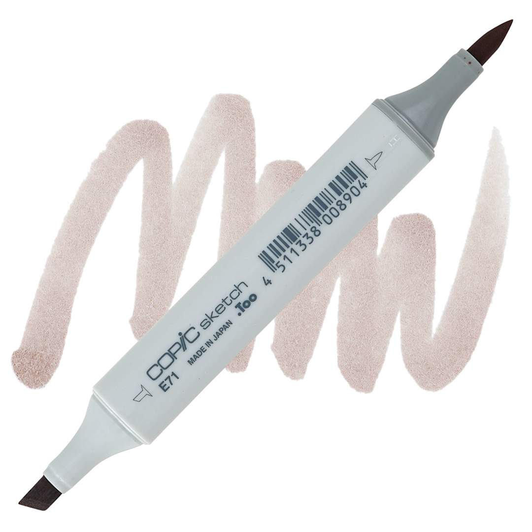 Open in modal - Copic Sketch Marker - Champagne E71 marker and swatch
