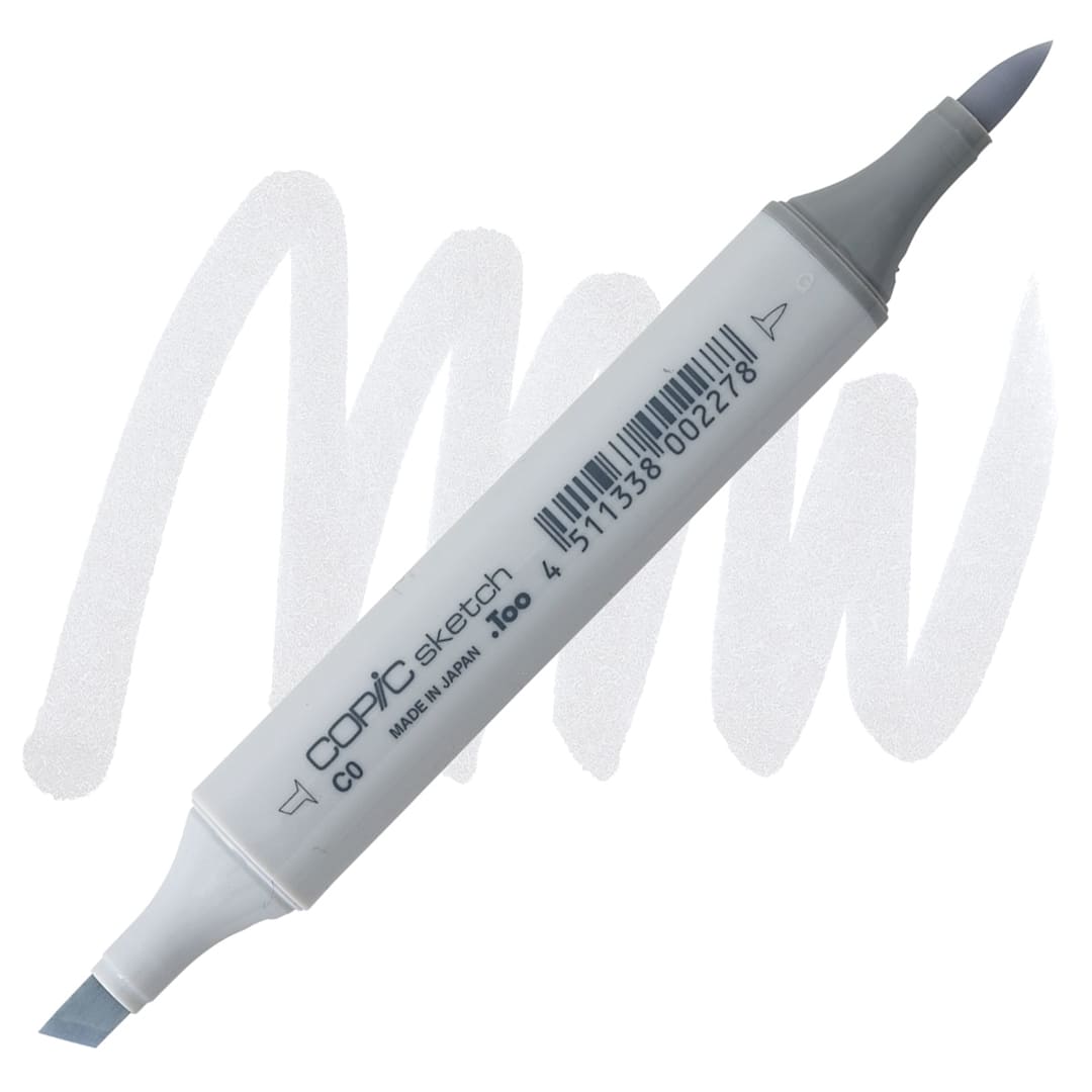 Open in modal - Copic Sketch Marker - Cool Gray C0 marker and swatch