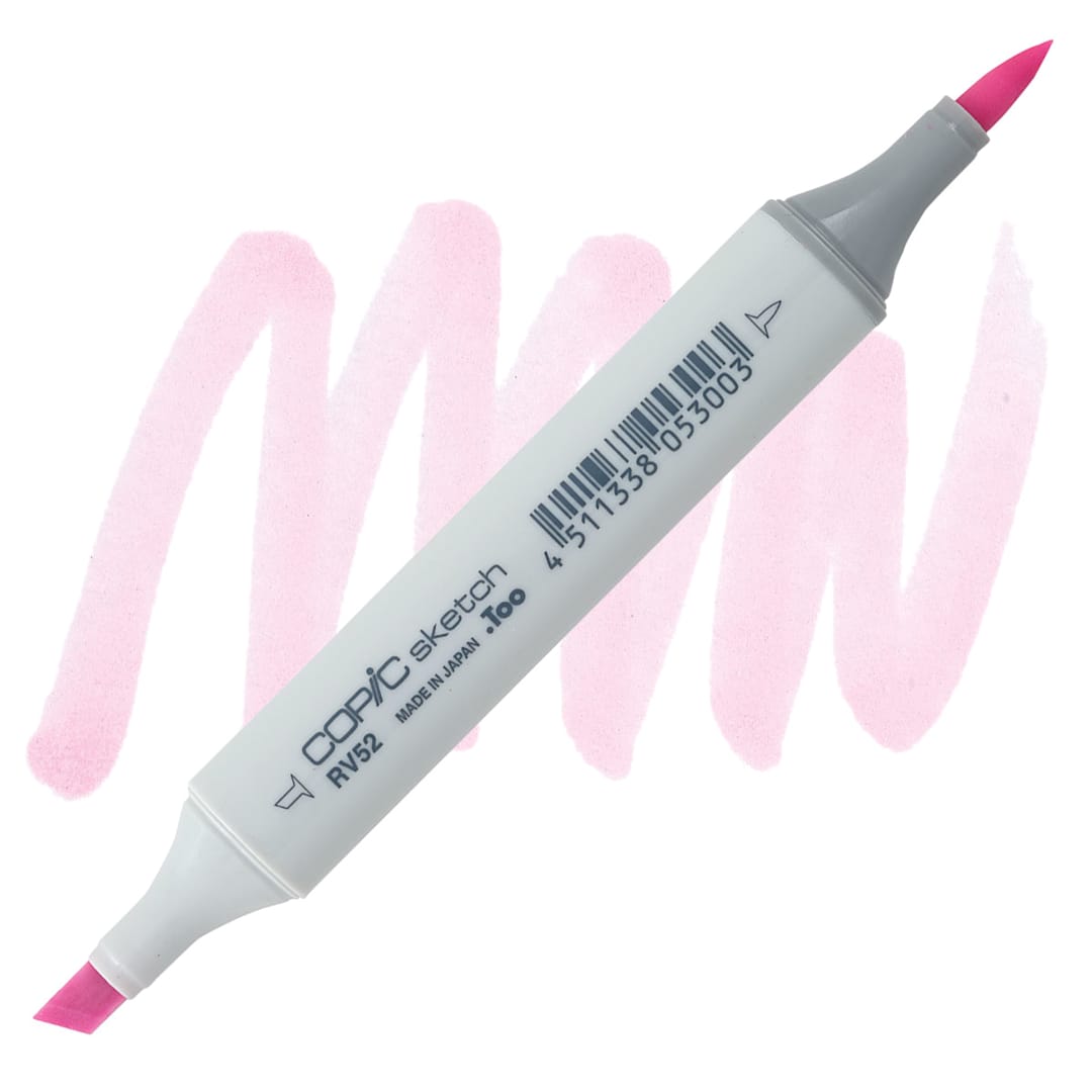 Open in modal - Copic Sketch Marker - Cotton Candy RV52 marker and swatch