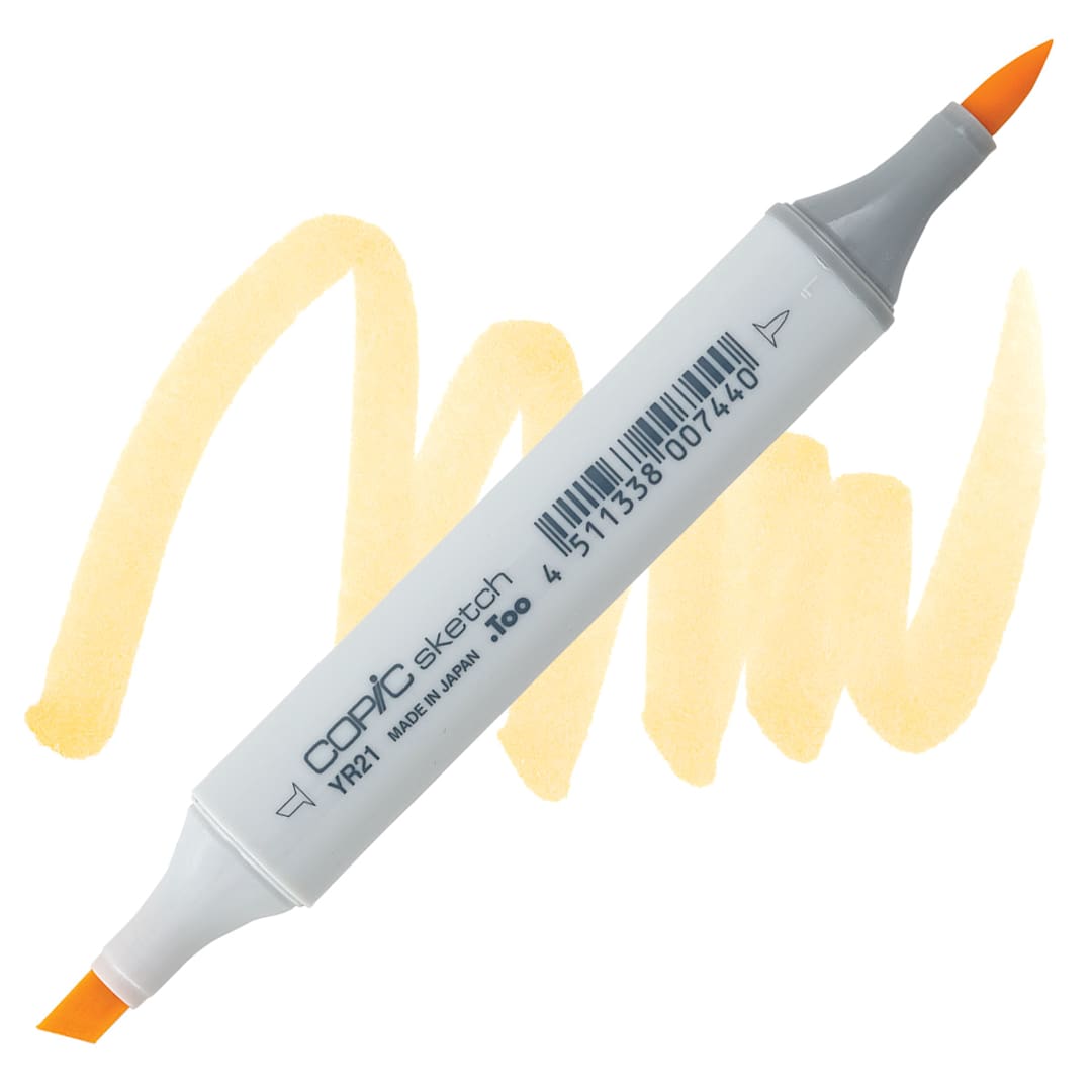 Open in modal - Copic Sketch Marker - Cream YR21 marker and swatch