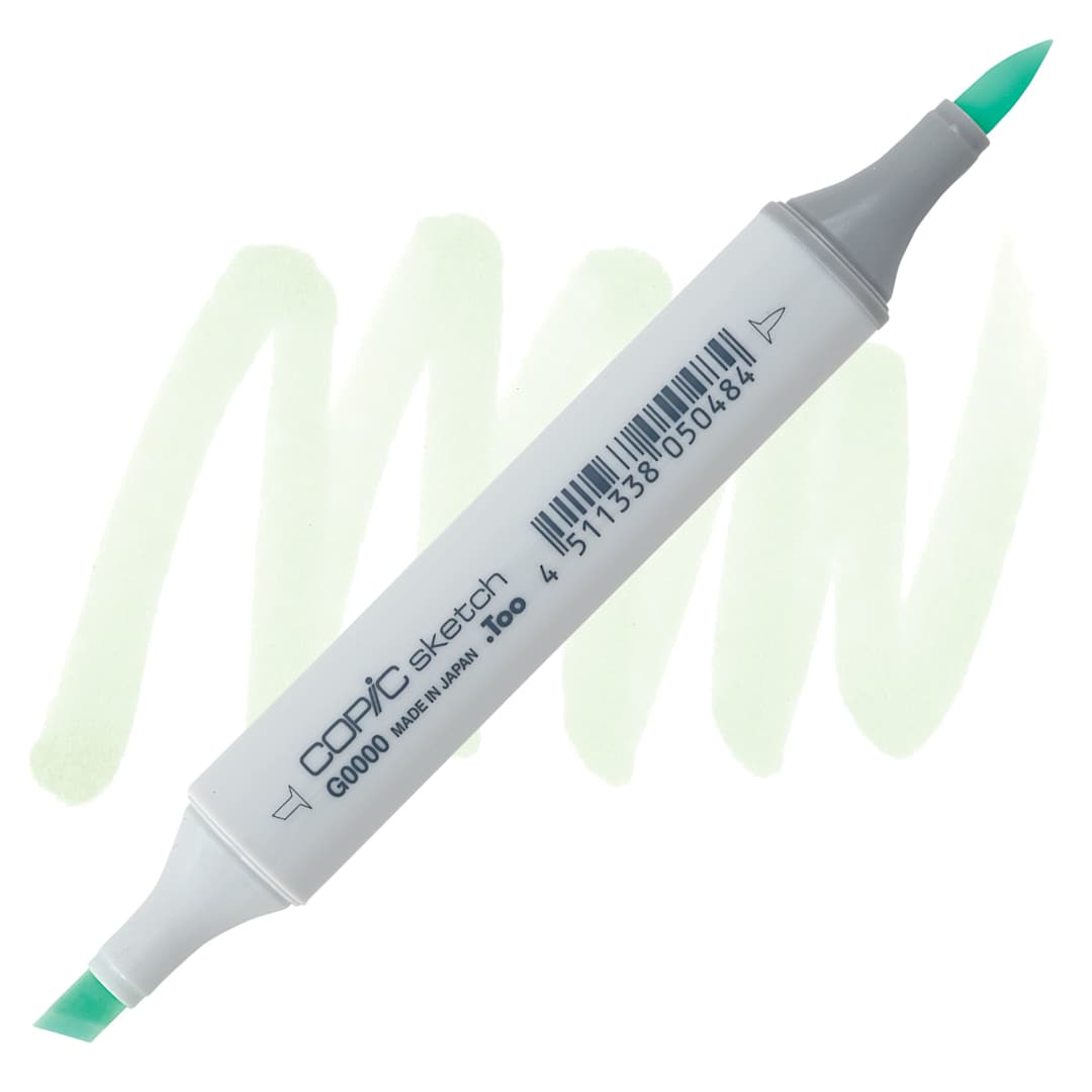 Open in modal - Copic Sketch Marker - Crystal Opal G0000 marker and swatch