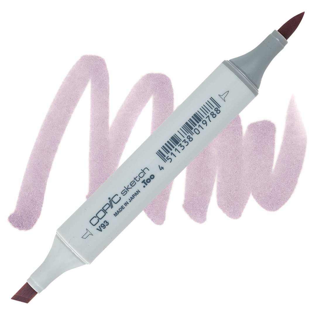 Open in modal - Copic Sketch Marker - Early Grape V93 marker and swatch