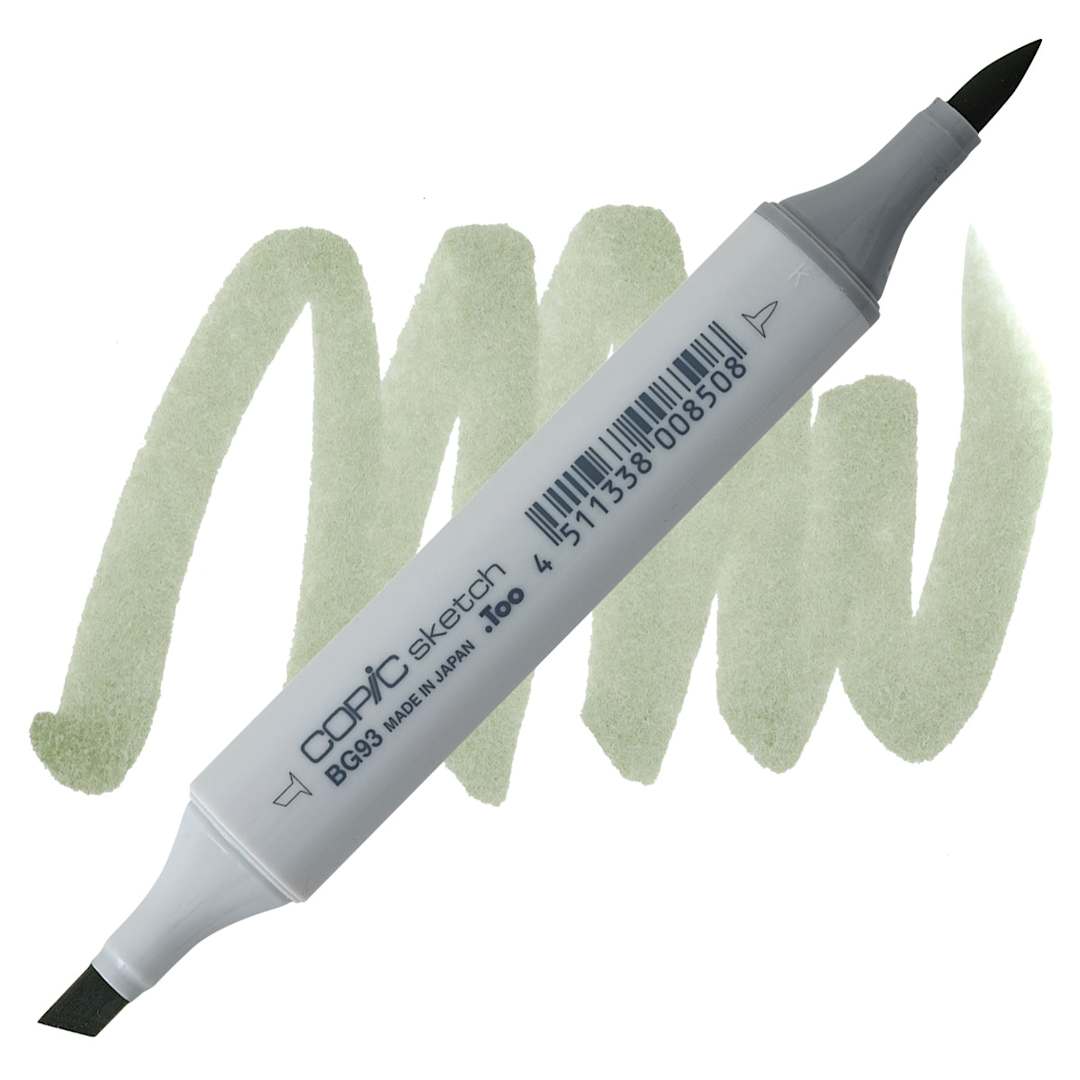 Open in modal - Copic Sketch Marker - Green Gray BG93 marker and swatch
