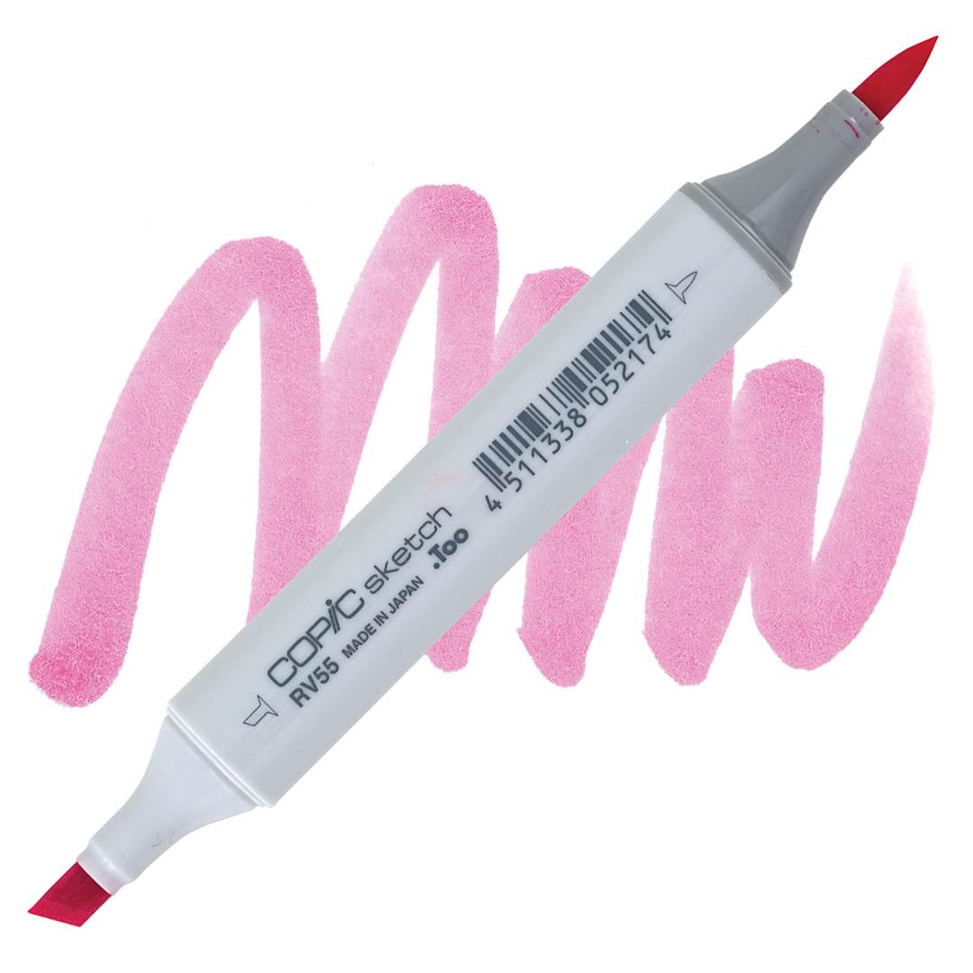 Open in modal - Copic Sketch Marker - Hollyhock RV55 marker and swatch