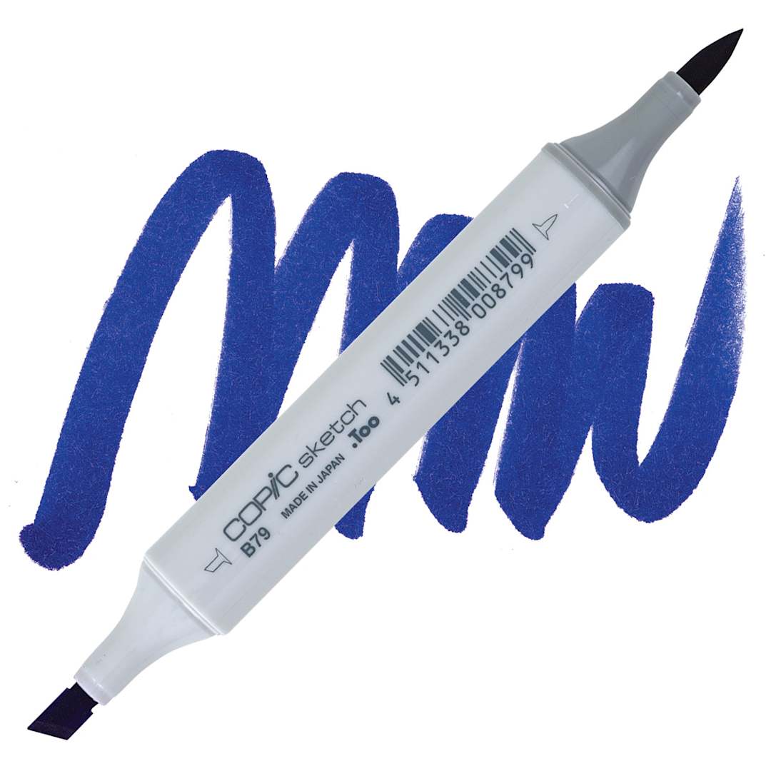 Open in modal - Copic Sketch Marker - Iris B79 marker and swatch