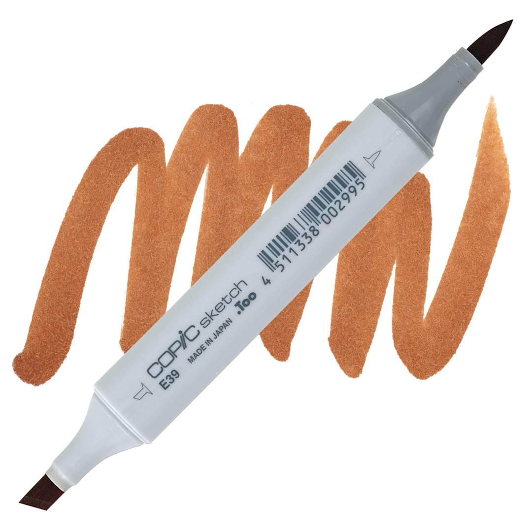 Open in modal - Copic Sketch Marker - Leather E39 marker and swatch
