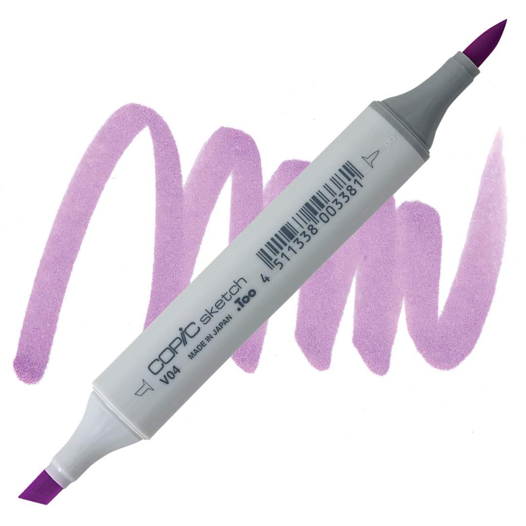 Open in modal - Copic Sketch Marker - Lilac V04 marker and swatch