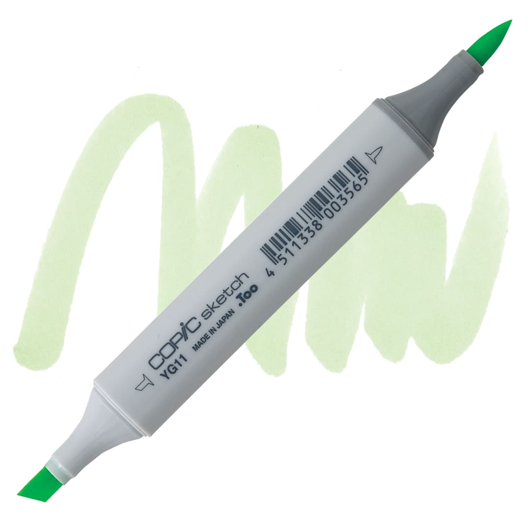 Open in modal - Copic Sketch Marker - Mignonette YG11 marker and swatch