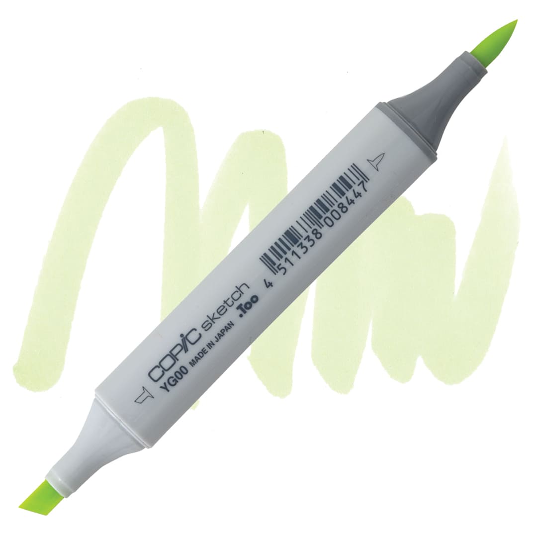 Open in modal - Copic Sketch Marker - Mimosa Yellow YG00 marker and swatch