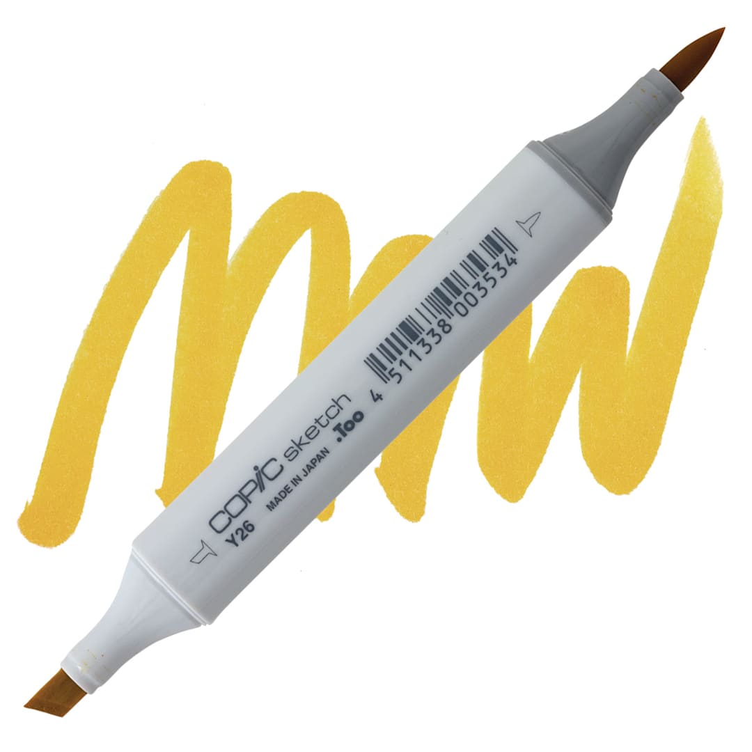 Open in modal - Copic Sketch Marker - Mustard Y26 marker and swatch