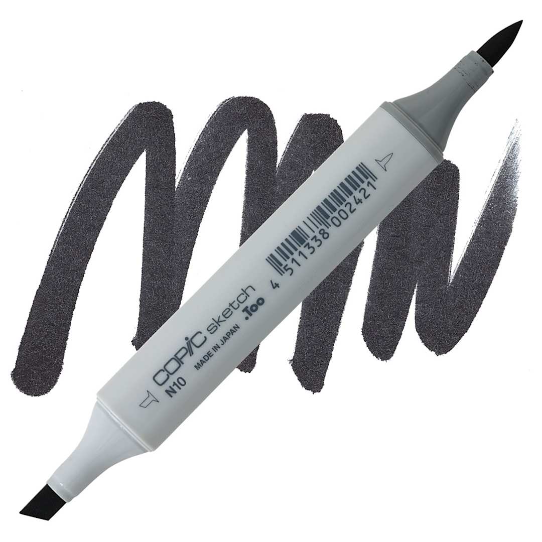 Open in modal - Copic Sketch Marker - Neutral Gray 10 marker and swatch
