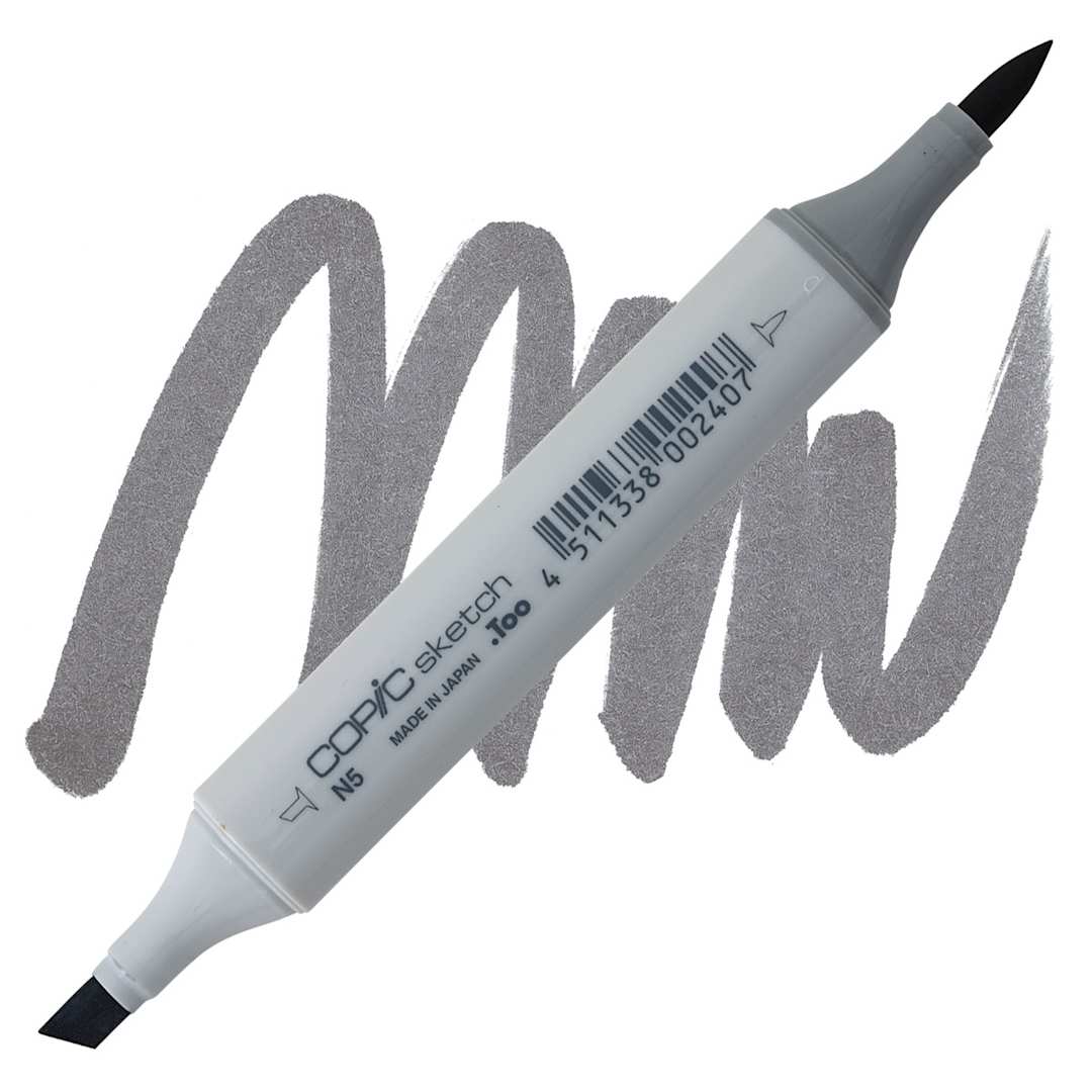 Open in modal - Copic Sketch Marker - Neutral Gray 5 marker and swatch