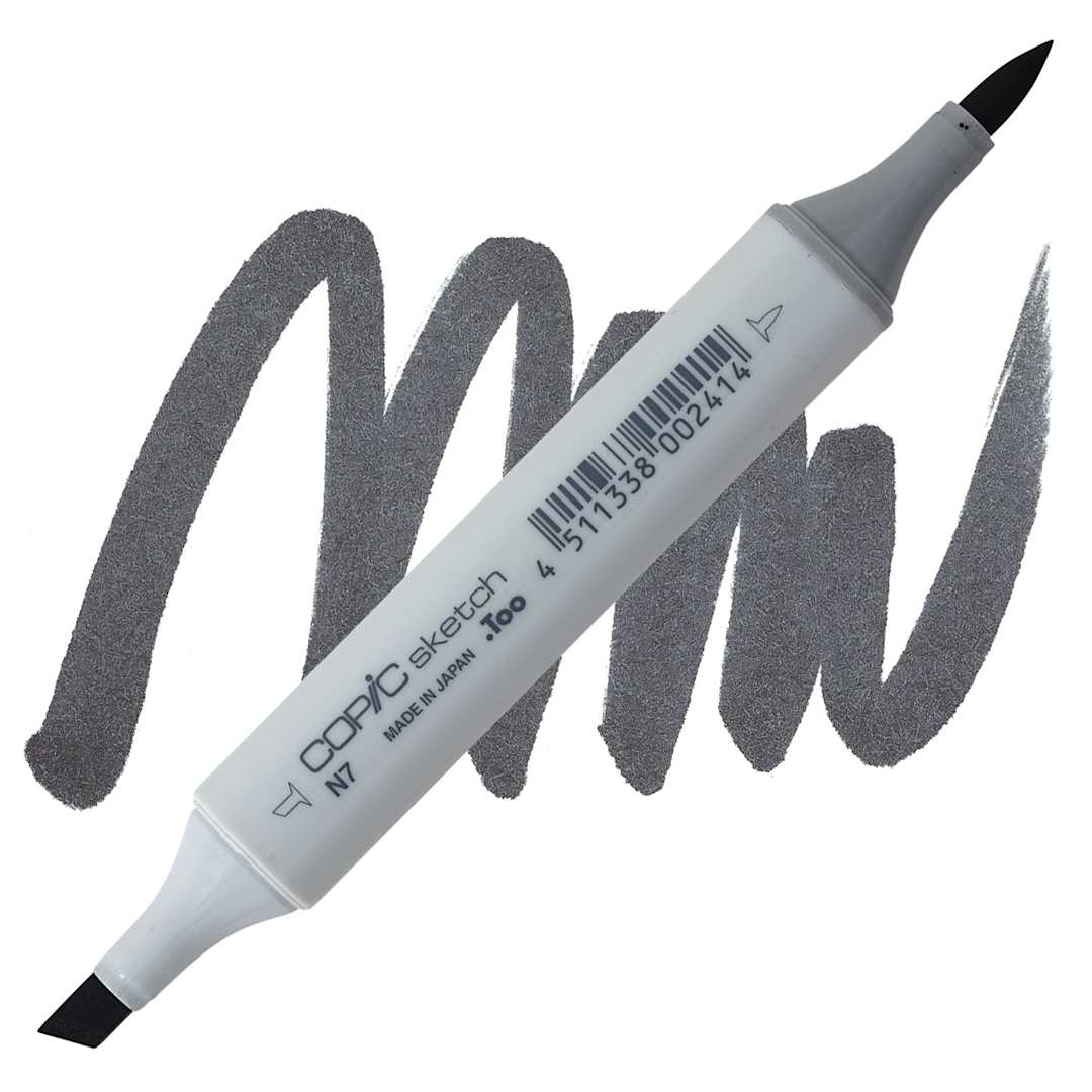 Open in modal - Copic Sketch Marker - Neutral Gray 7 marker and swatch