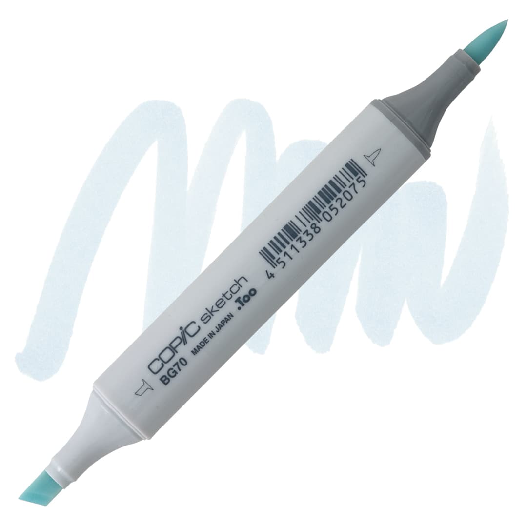 Open in modal - Copic Sketch Marker - Ocean Mist BG70 marker and swatch
