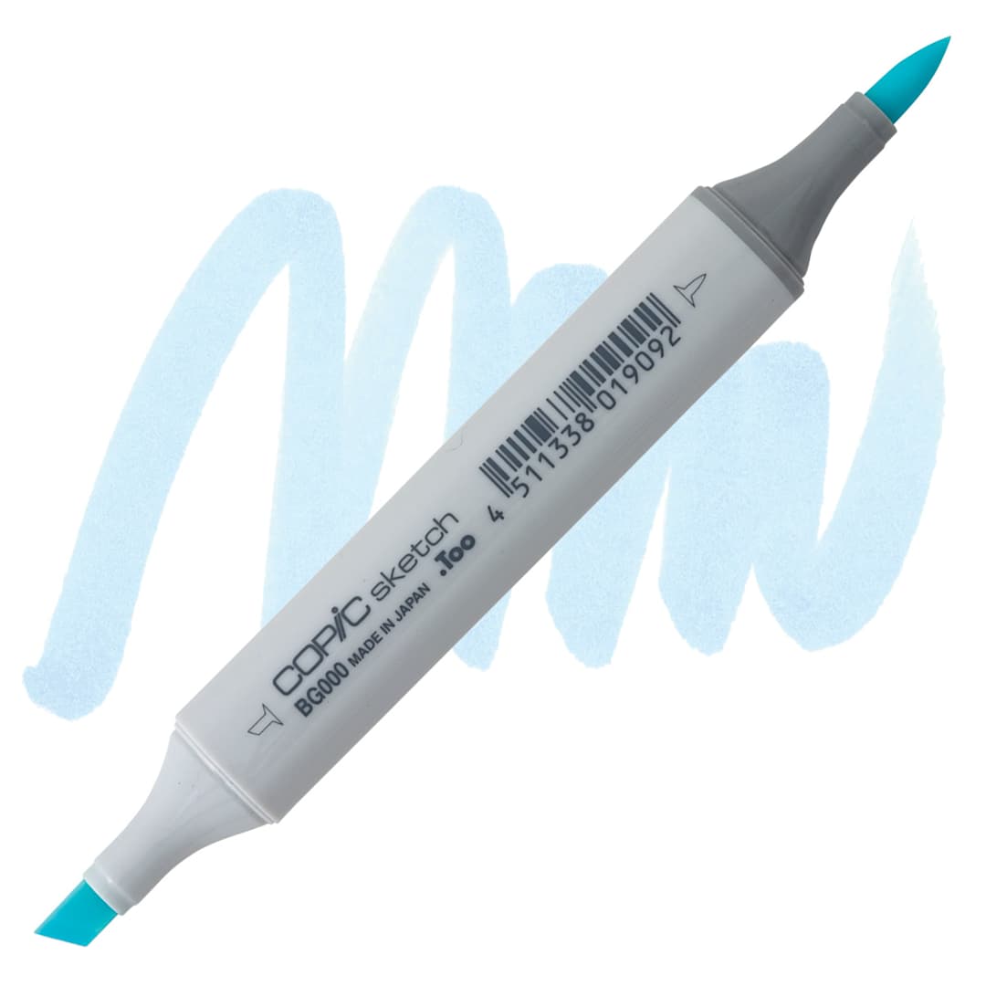 Open in modal - Copic Sketch Marker - Pale Aqua BG000 marker and swatch