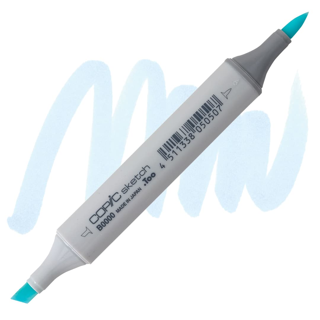 Open in modal - Copic Sketch Marker - Pale Celestine B0000 marker and swatch
