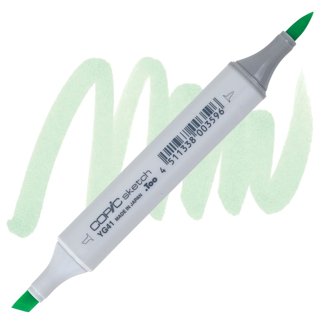 Open in modal - Copic Sketch Marker - Pale Cobalt Green YG41 marker and swatch