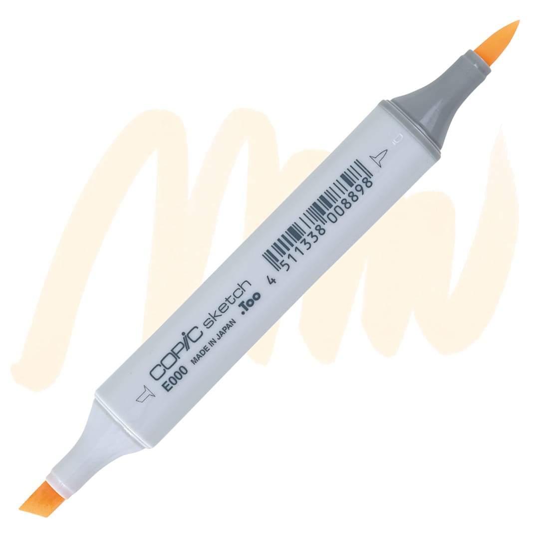 Open in modal - Copic Sketch Marker - Pale Fruit Pink E000 marker and swatch