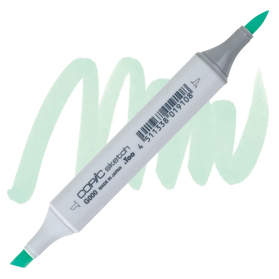 Open in modal - Copic Sketch Marker - Pale Green G000 marker and swatch