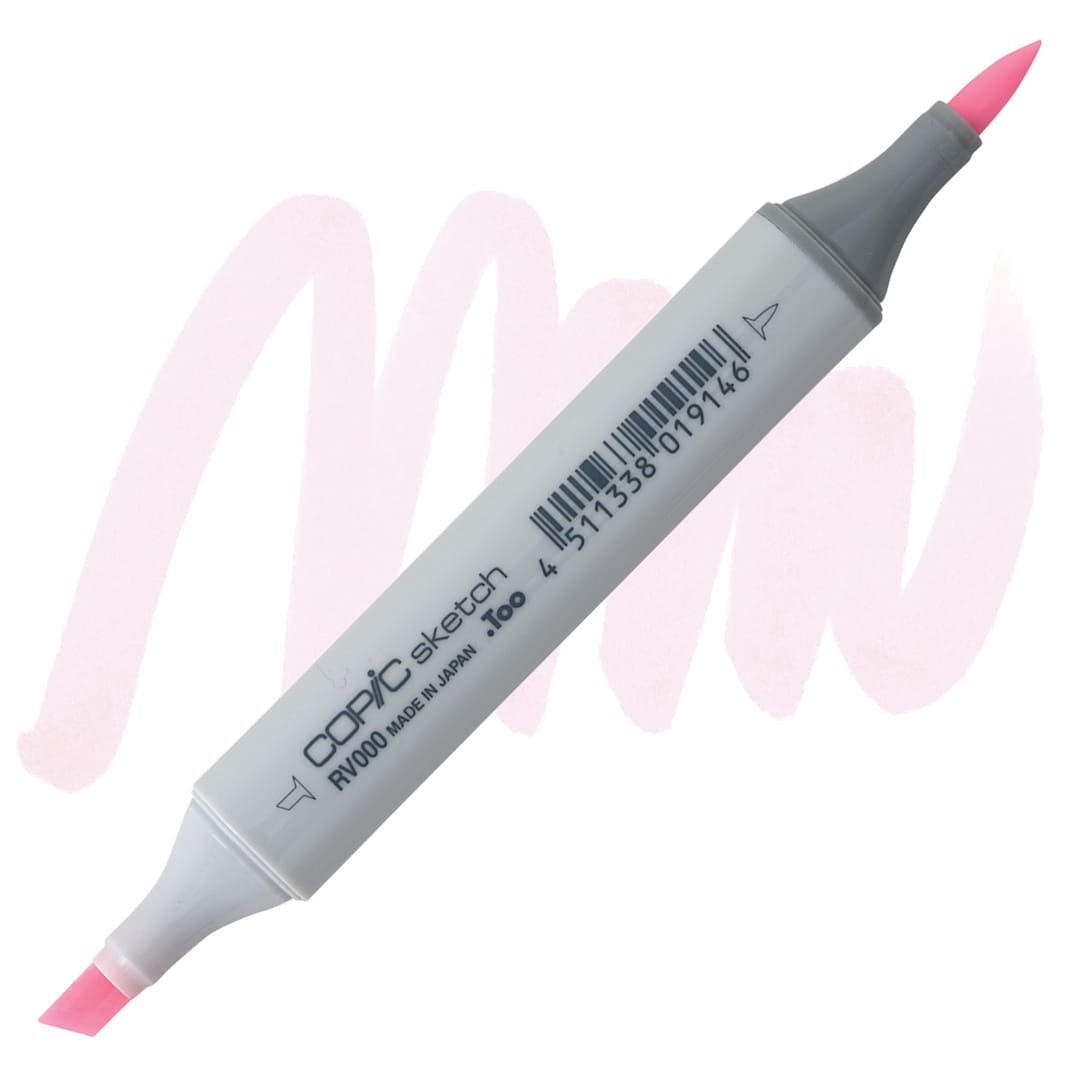 Open in modal - Copic Sketch Marker - Pale Purple RV000 marker and swatch