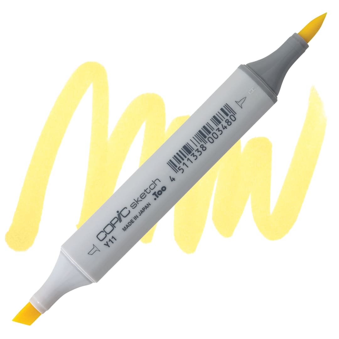 Open in modal - Copic Sketch Marker - Pale Yellow Y11 marker and swatch