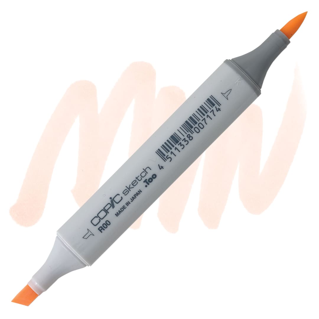 Open in modal - Copic Sketch Marker - Pinkish White R00 marker and swatch