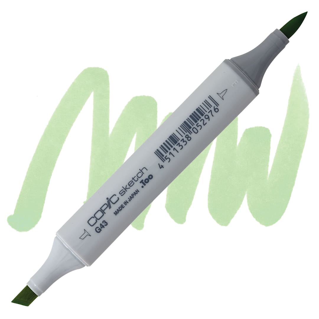 Open in modal - Copic Sketch Marker - Pistachio G43 marker and swatch