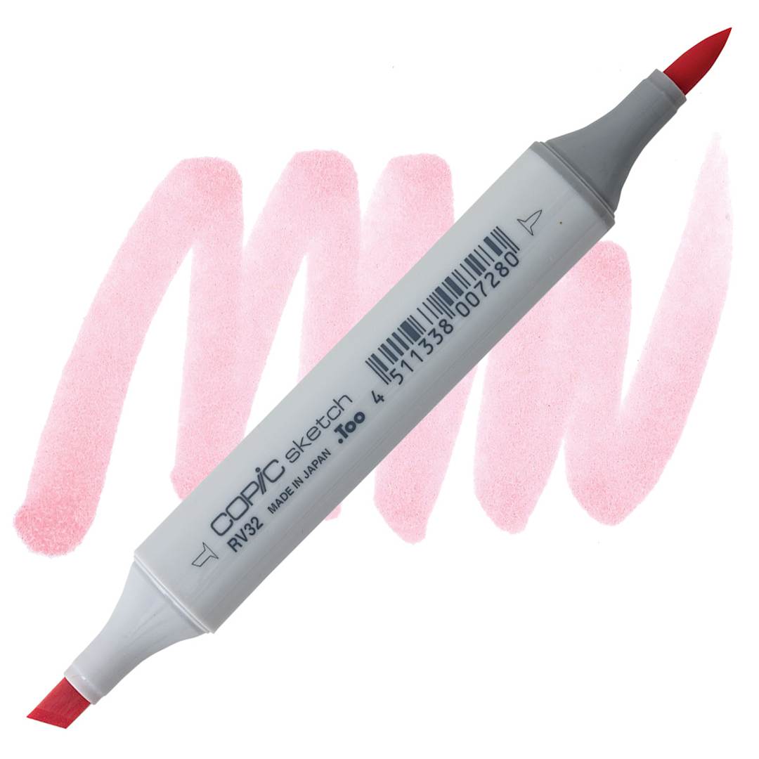 Open in modal - Copic Sketch Marker - Shadow Pink RV32 marker and swatch