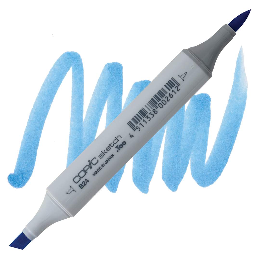 Open in modal - Copic Sketch Marker - Sky B24 marker and swatch