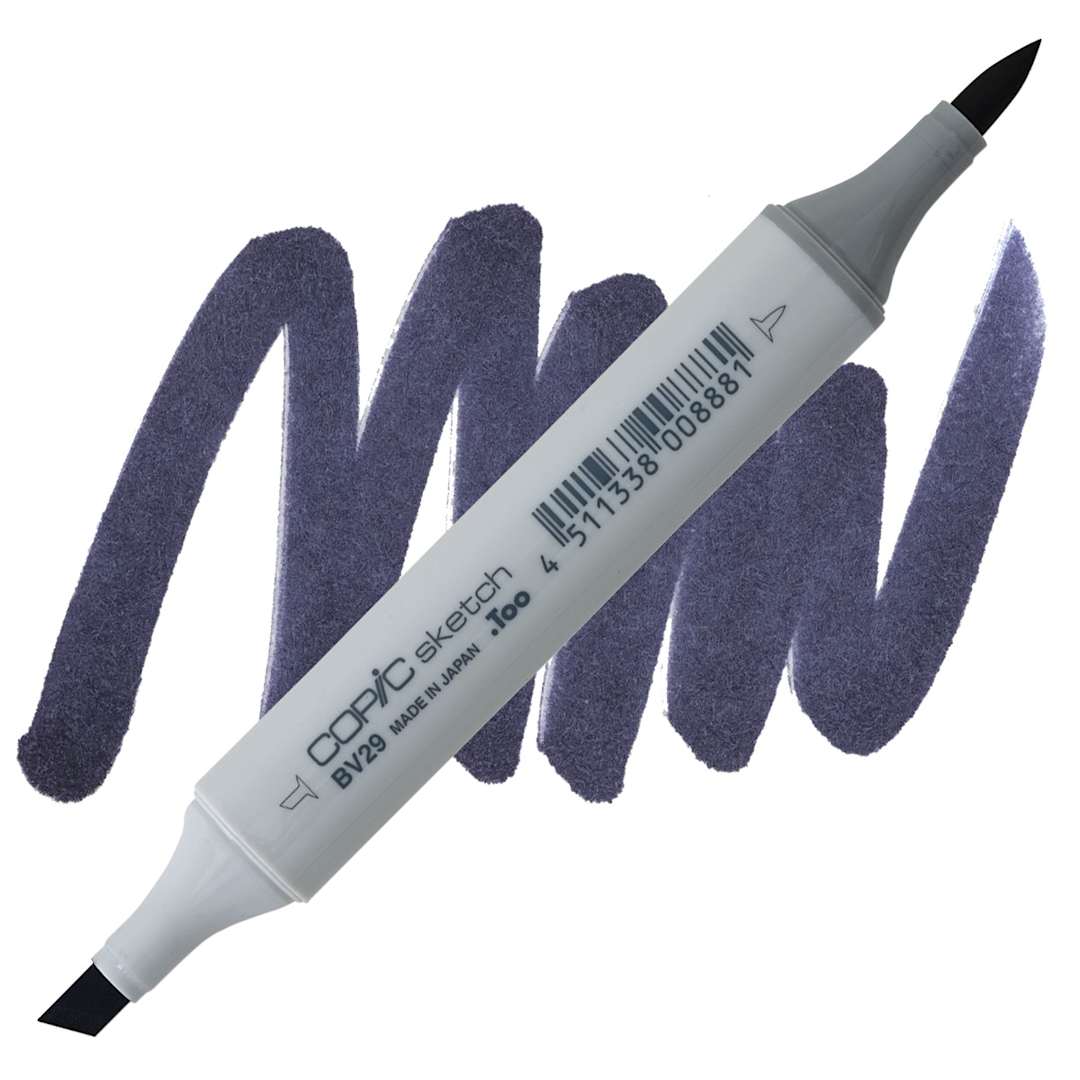 Open in modal - Copic Sketch Marker - Slate BV29 marker and swatch