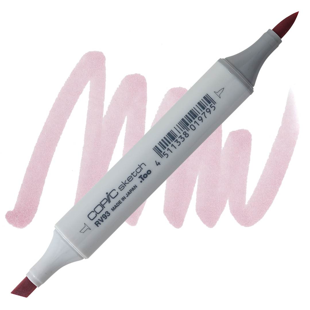 Open in modal - Copic Sketch Marker - Smoky Purple RV93 marker and swatch