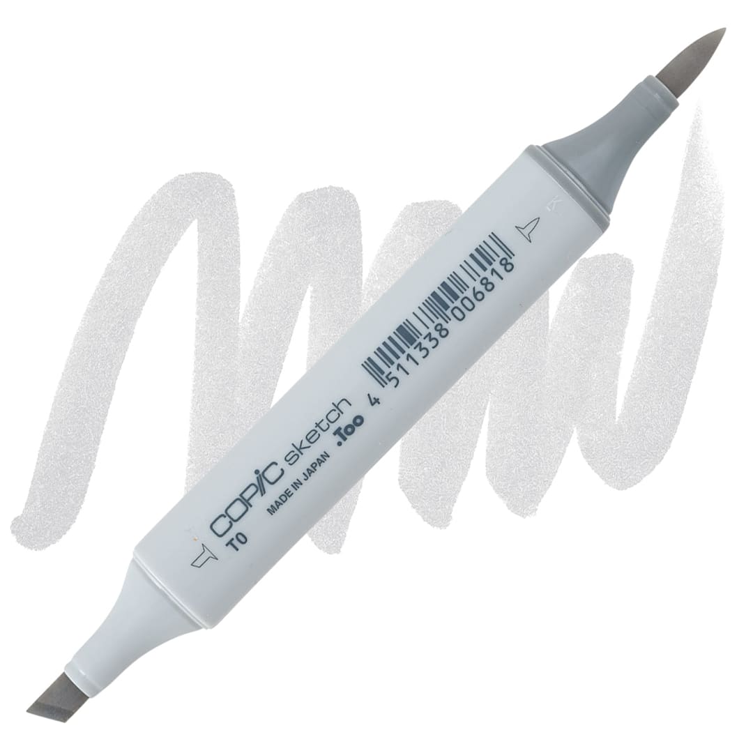 Open in modal - Copic Sketch Marker - Toner Gray T0 marker and swatch