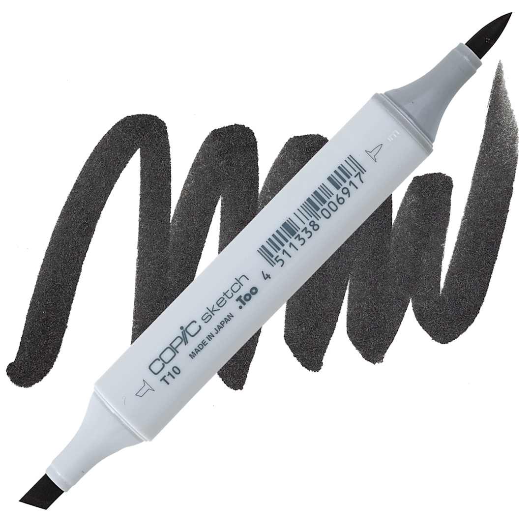 Open in modal - Copic Sketch Marker - Toner Gray T10 marker and swatch
