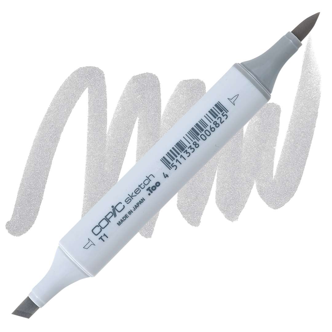 Open in modal - Copic Sketch Marker - Toner Gray T1 marker and swatch