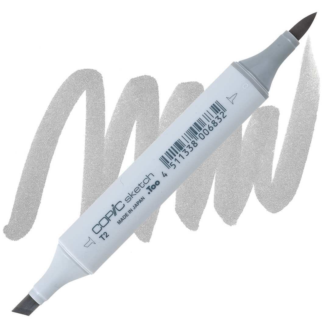 Open in modal - Copic Sketch Marker - Toner Gray T2 marker and swatch