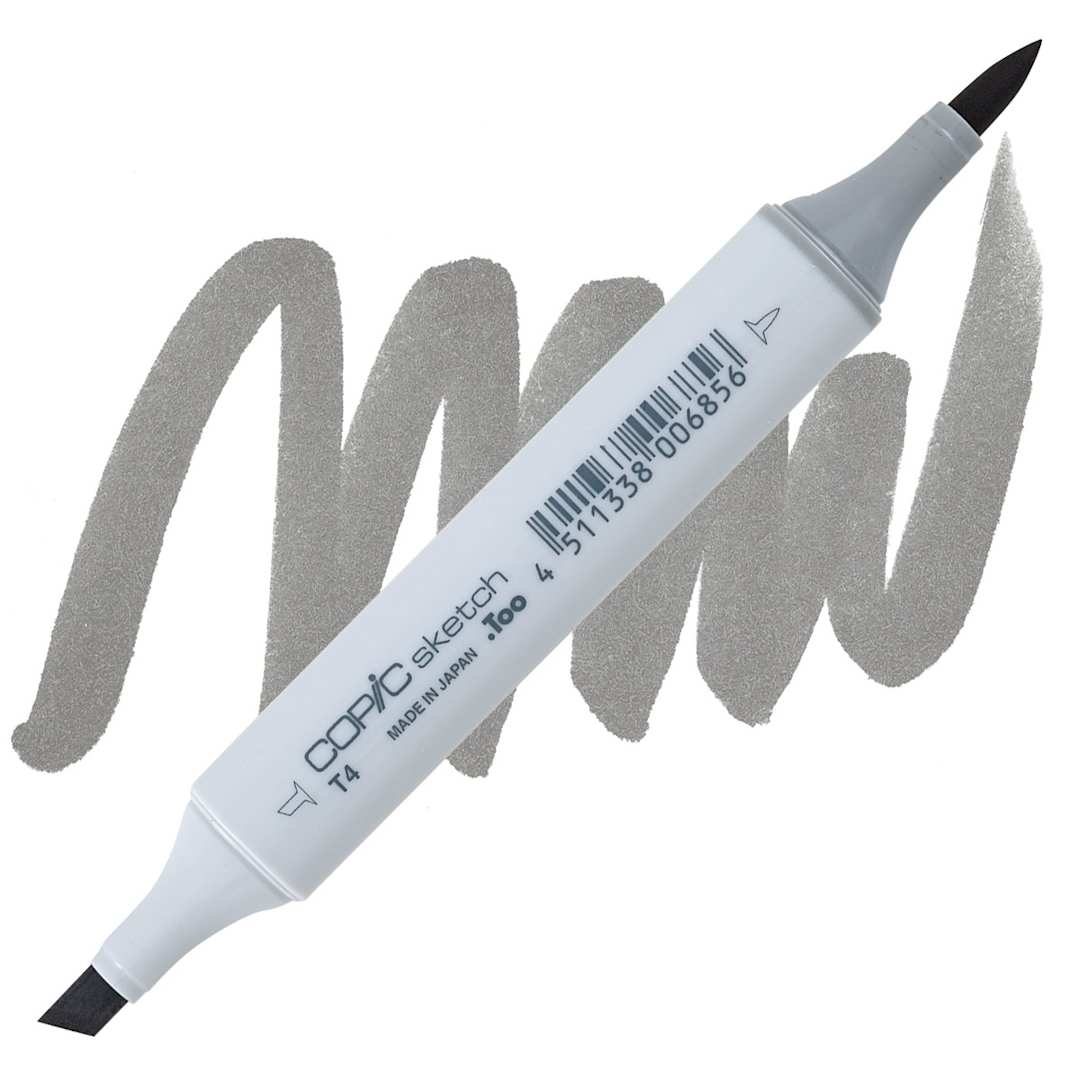 Open in modal - Copic Sketch Marker - Toner Gray T4 marker and swatch