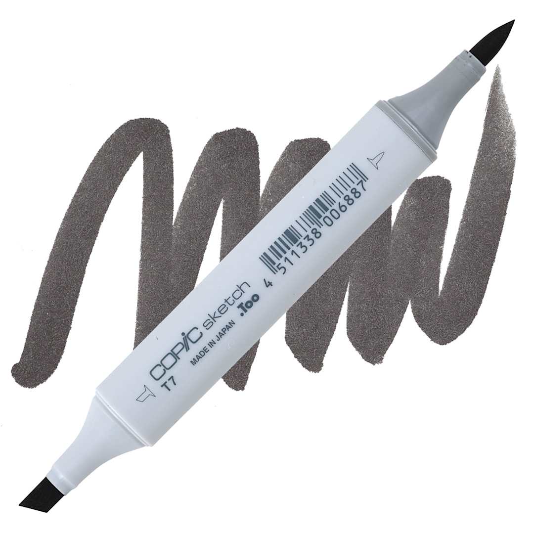 Open in modal - Copic Sketch Marker - Toner Gray T7 marker and swatch