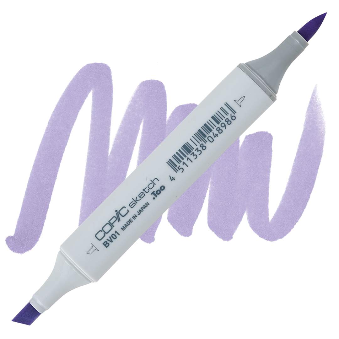 Open in modal - Copic Sketch Marker - Viola BV01 marker and swatch
