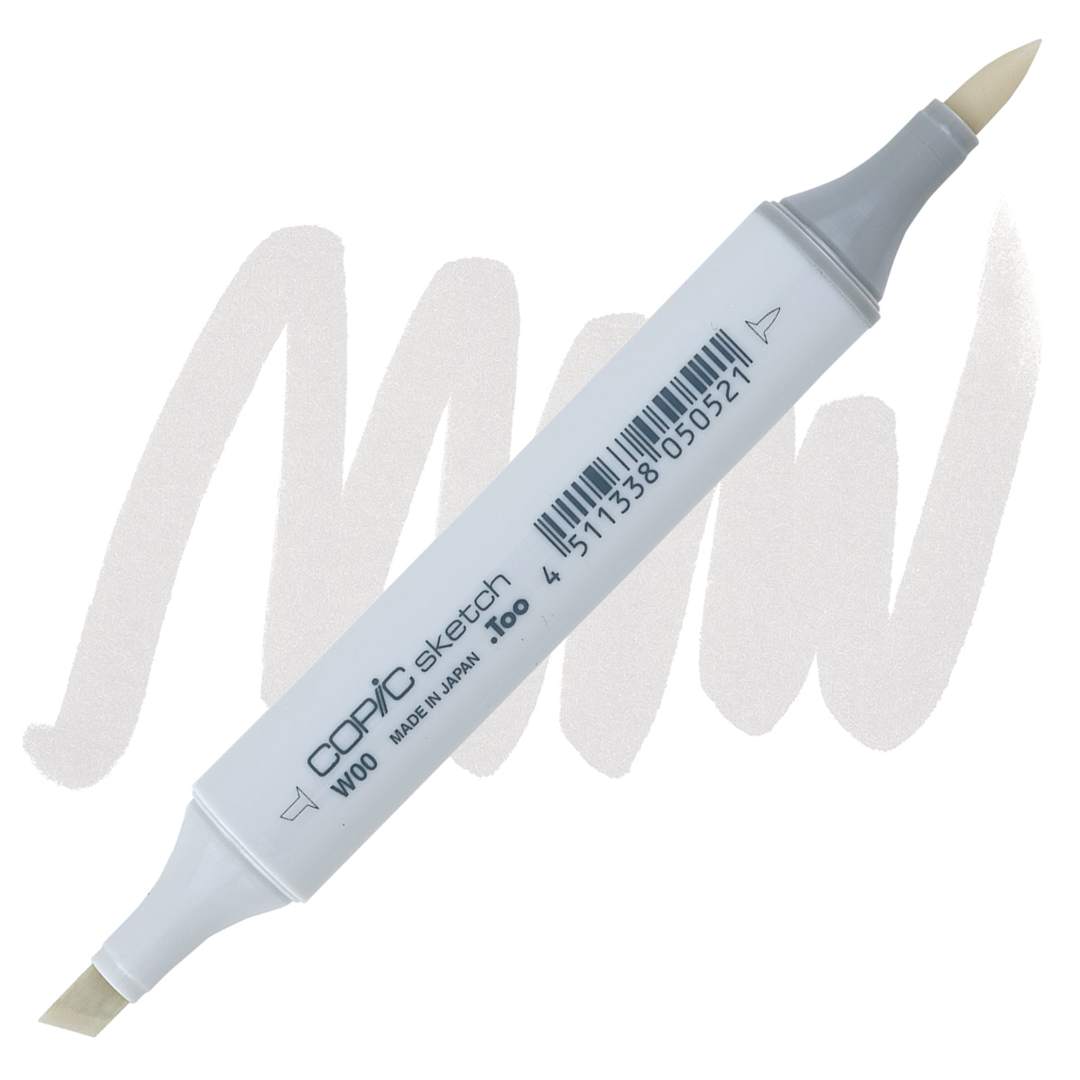 Open in modal - Copic Sketch Marker - Warm Gray W00 marker and swatch